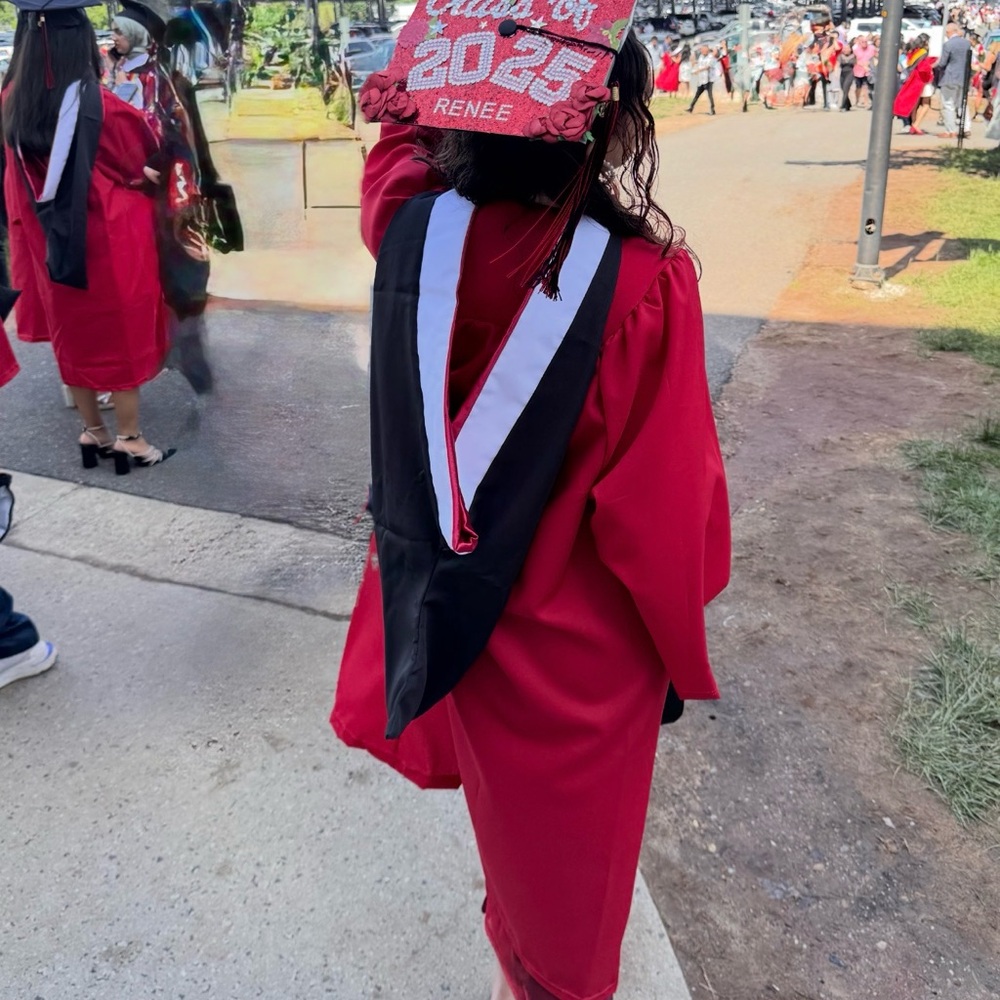 Rutgers SAS Graduation Regalia Gown with Hood - Picture 5 of 7
